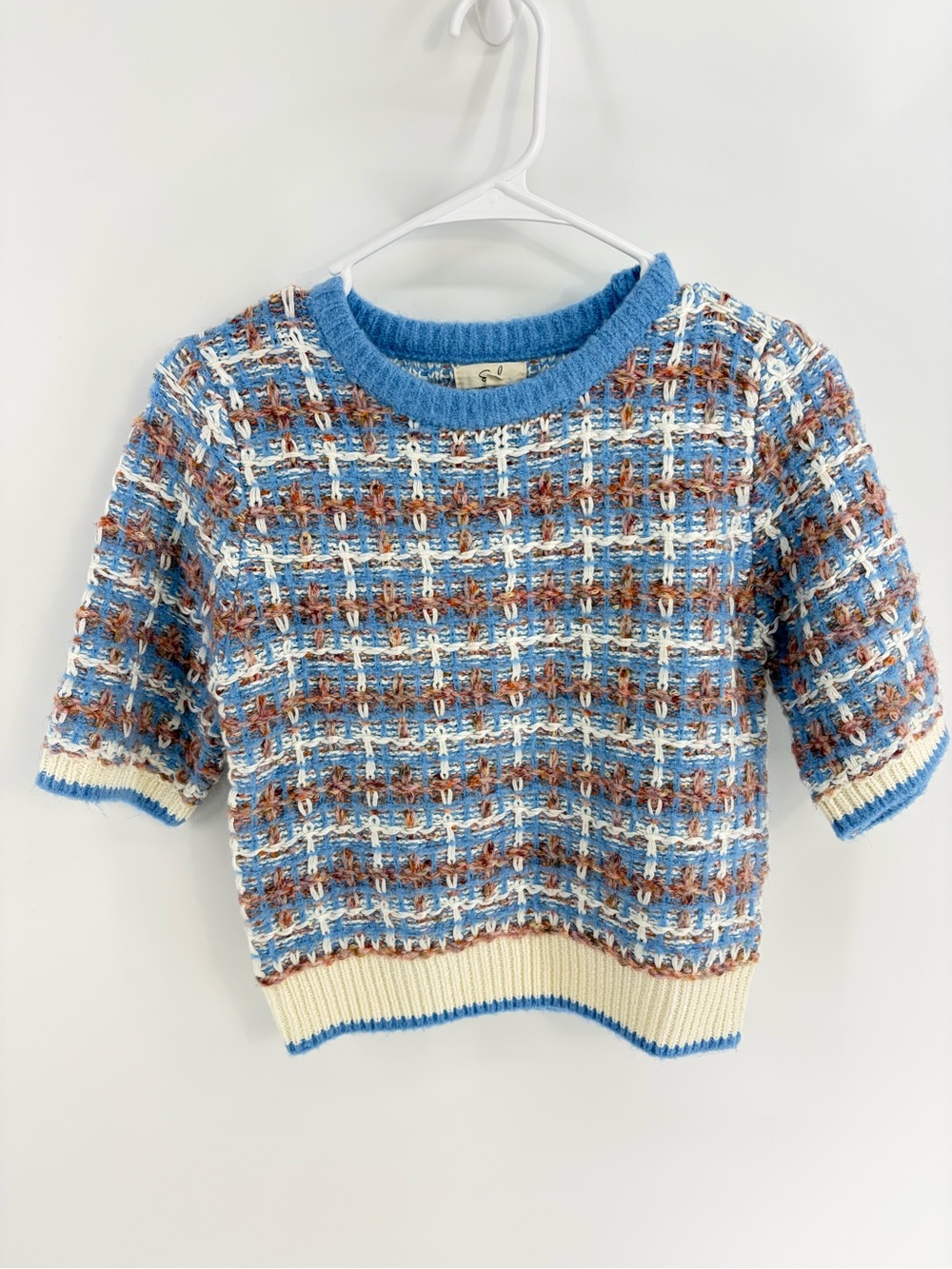 Easel Wool Blend Cropped Sweater - Small